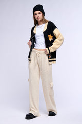 COZY BEACH DAYS KNIT PANT IN CREAM