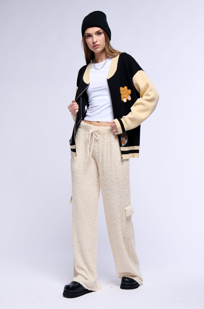 COZY BEACH DAYS KNIT PANT IN CREAM