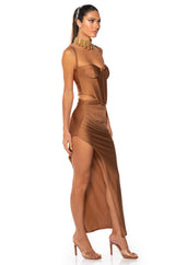 KRISTIN SATIN STRUCTURED CORSET