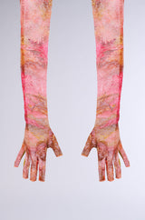 CRAZY LOVE FINGERLESS MESH GLOVES