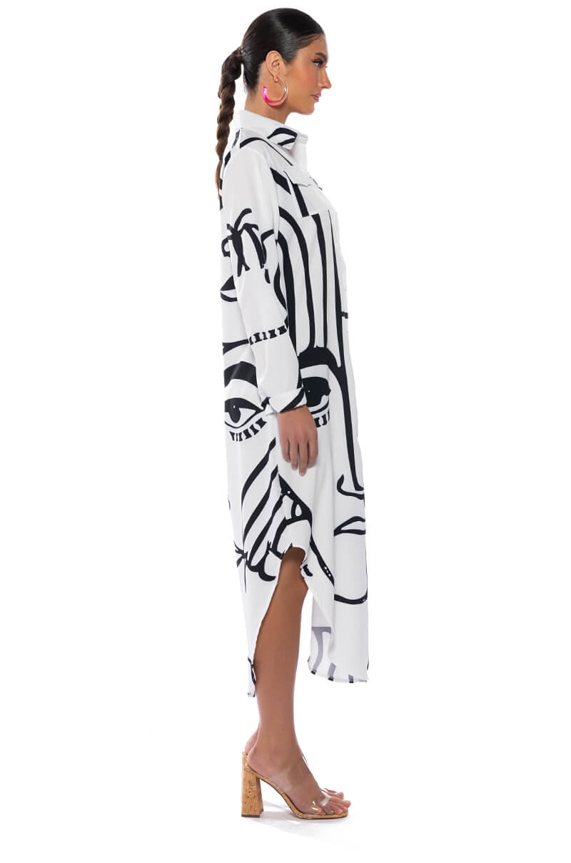 CREATOR BUTTON DOWN MAXI DRESS