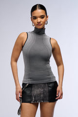 CROSS MY HEART SLEEVELESS TANK TOP