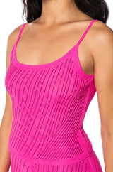 CUFF IT SLEEVELESS EMBELLISHED MESH TANK