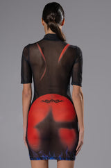 CURIOUS FOR ME SHORT SLEEVE MINI DRESS
