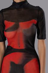 CURIOUS FOR ME SHORT SLEEVE MINI DRESS