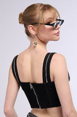 CUT IT OUT CORSET TOP