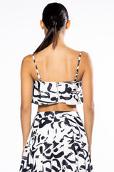 DALI'S MUSE BANDEAU ABSTRACT TOP