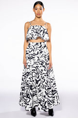 DALI'S MUSE BANDEAU ABSTRACT TOP