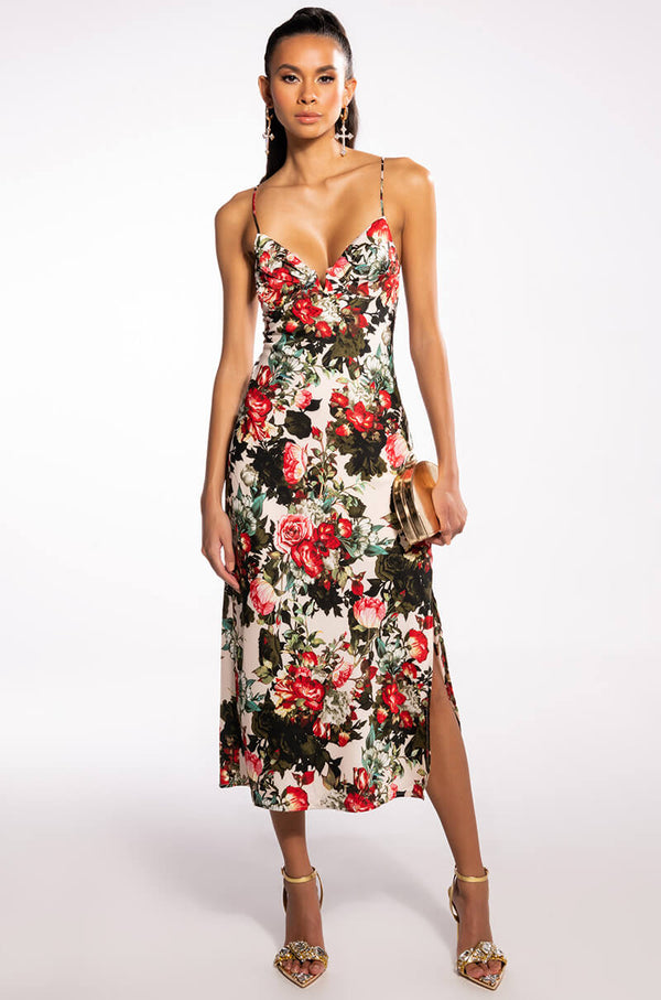 DANCE FREE FLORAL MAXI DRESS