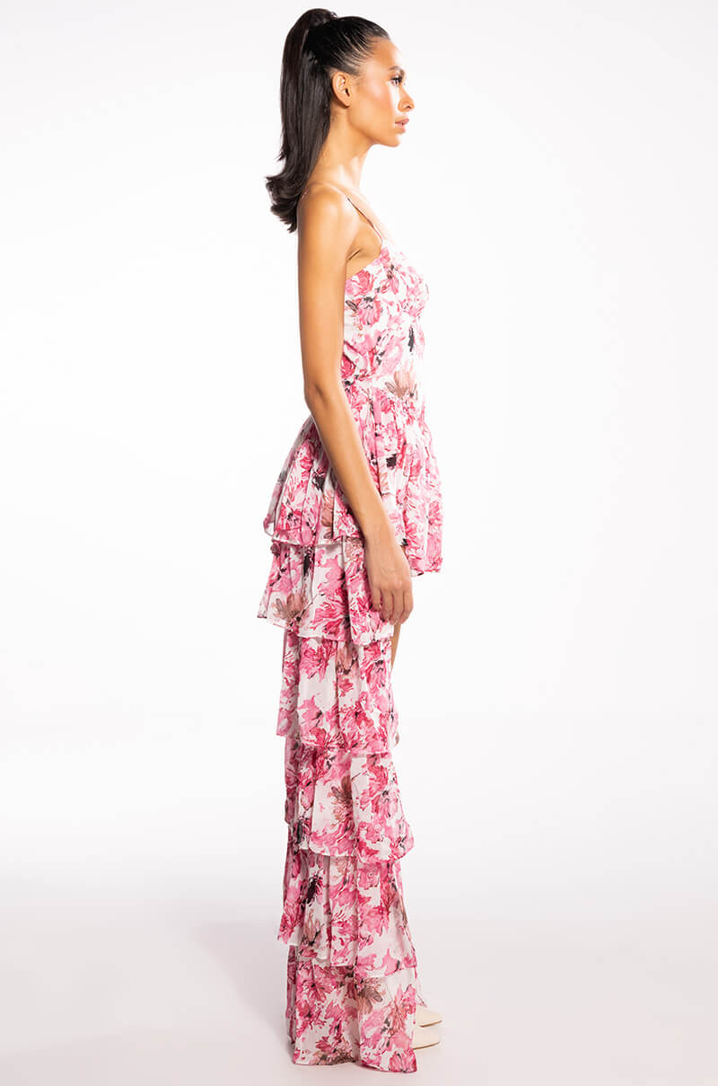 DANCING DAYS FLORAL HIGH LOW DRESS