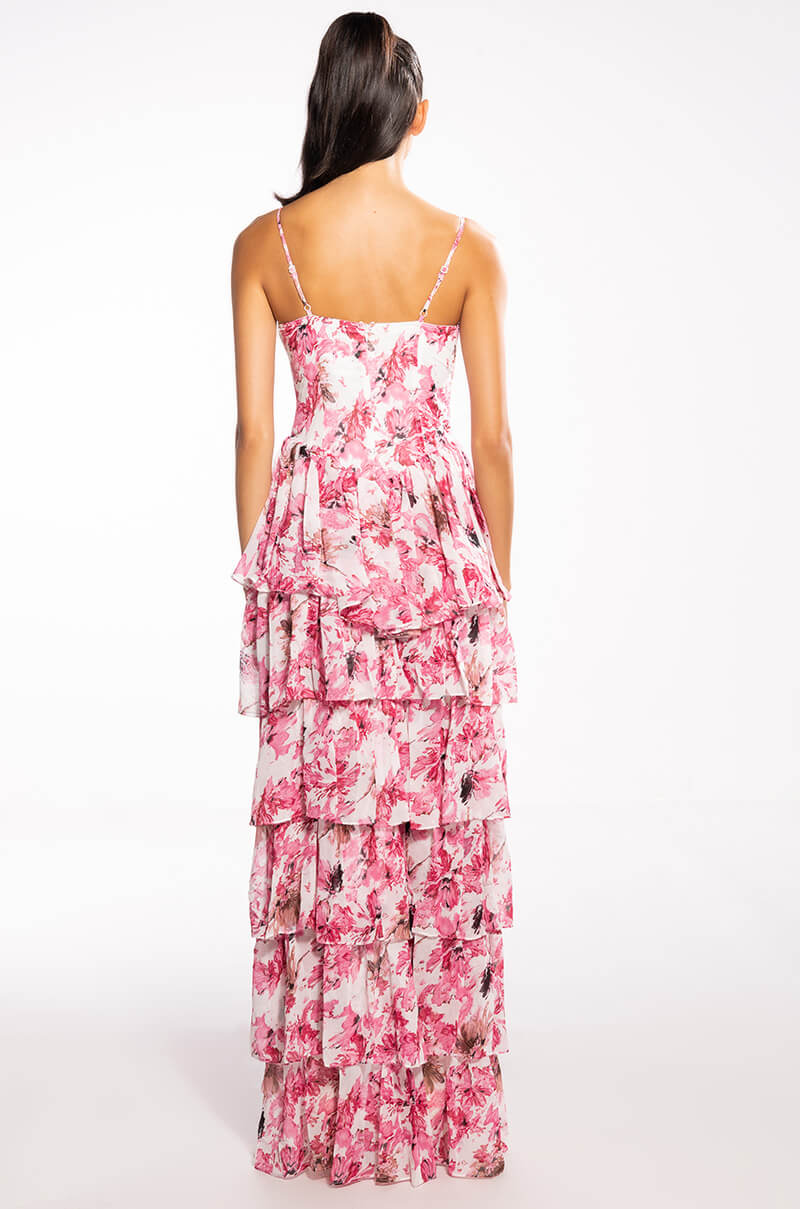 DANCING DAYS FLORAL HIGH LOW DRESS