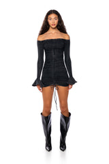 DANNY MINERAL WASH MINI DRESS