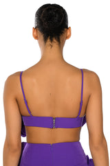 DANZA KUDURO ABSTRACT FLORAL BRALETTE