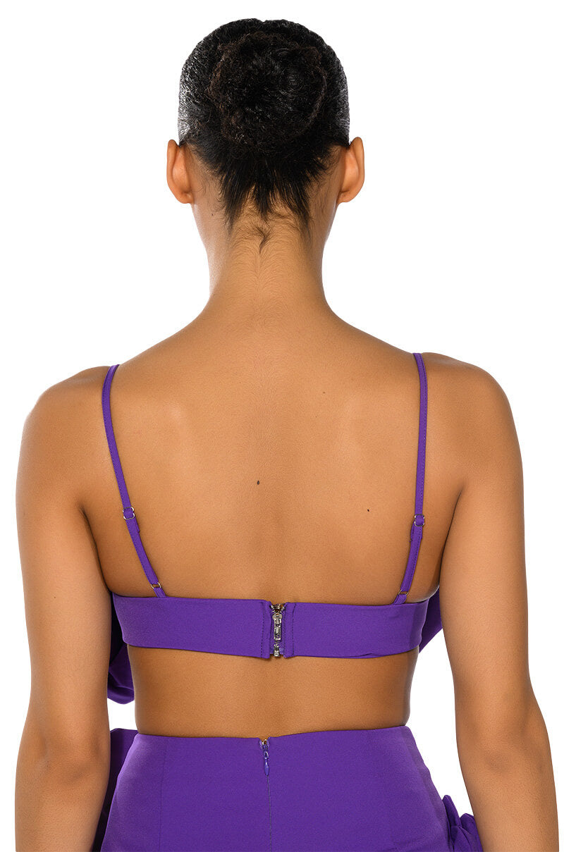DANZA KUDURO ABSTRACT FLORAL BRALETTE