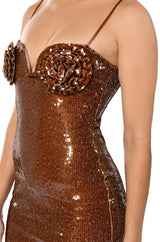 DARE TO DANCE SEQUIN MAXI DRESS