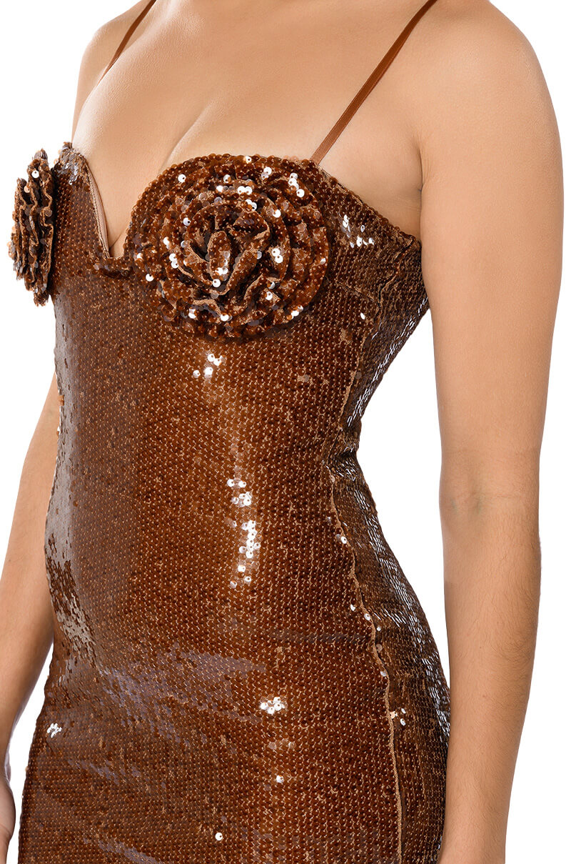 DARE TO DANCE SEQUIN MAXI DRESS