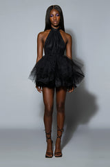 LIKE ITS NOTHING HALTER MINI DRESS