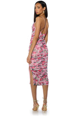 DATE ME FLORAL MIDI DRESS