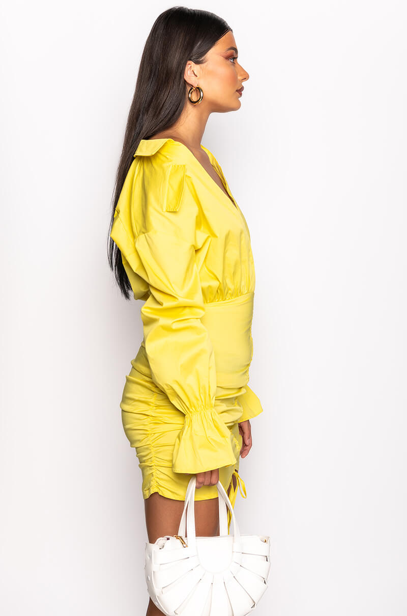 DAY DATE STRETCH SHIRT DRESS