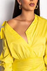 DAY DATE STRETCH SHIRT DRESS