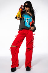 DEEP THOUGHTS OVERSIZED GRAPHIC SWEATSHIRT