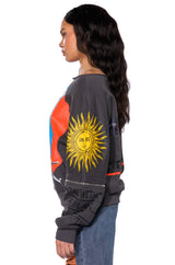 DEEP THOUGHTS OVERSIZED GRAPHIC SWEATSHIRT