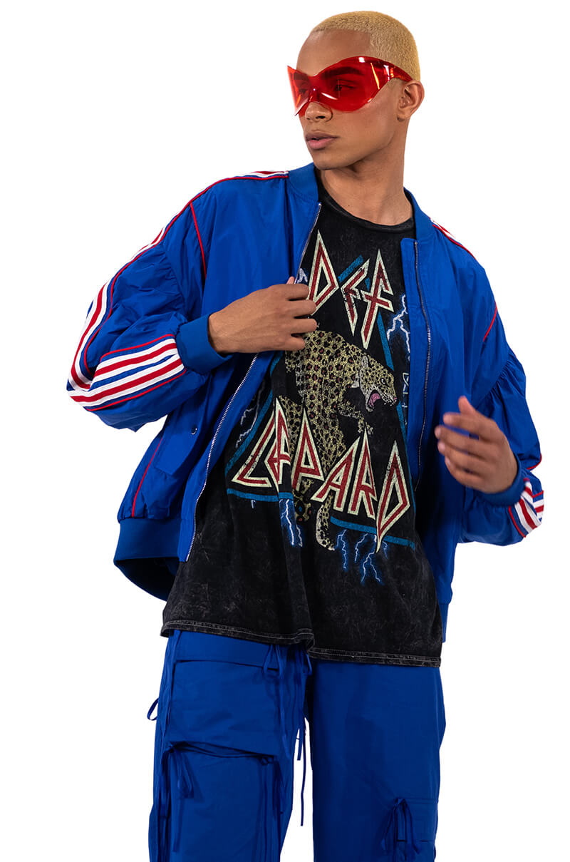 DEF LEPPARD ONE SIZE ACID WASH TEE
