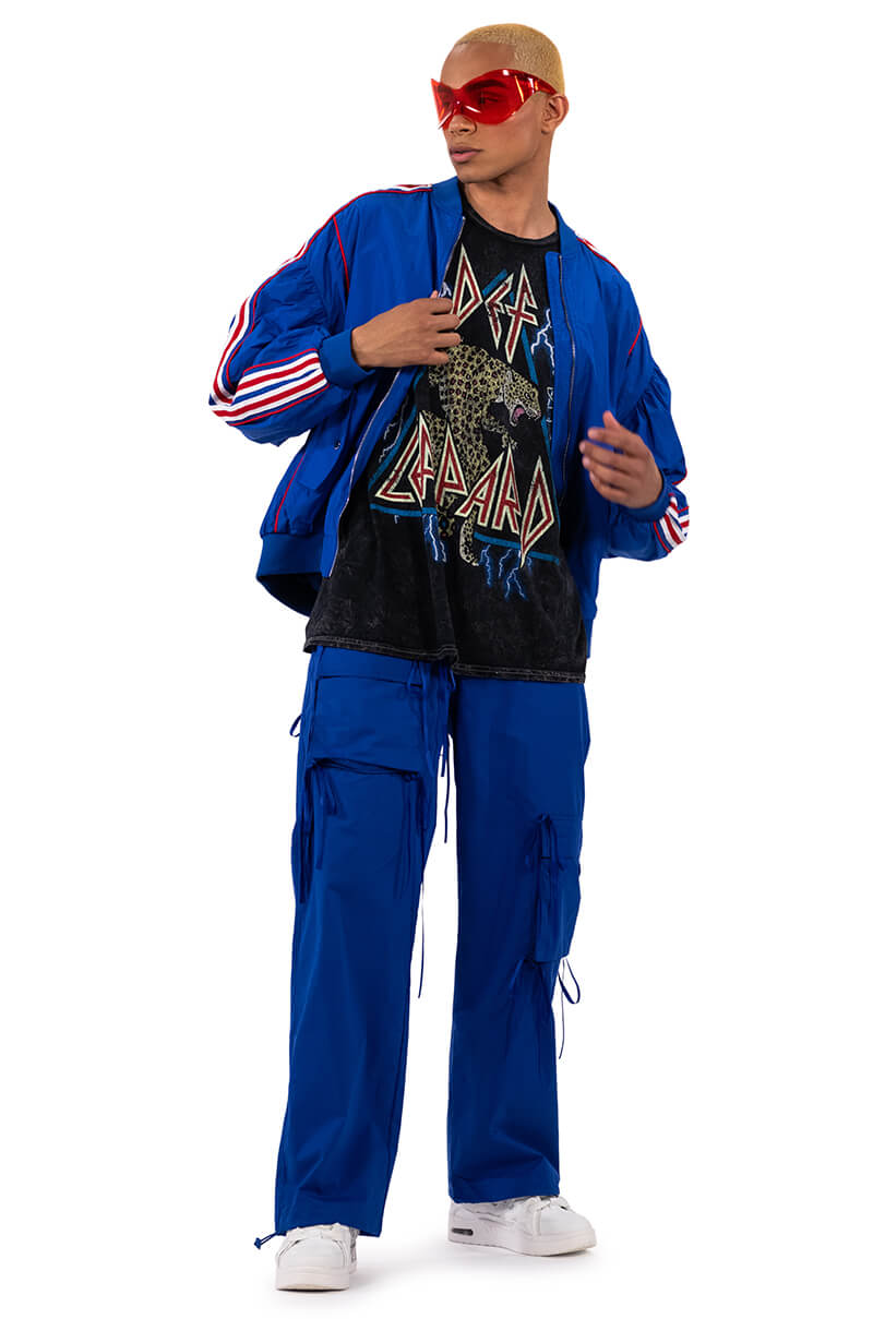 DEF LEPPARD ONE SIZE ACID WASH TEE