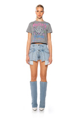 DEF LEPPARD HYSTERIA CROPPED TSHIRT