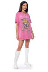 DEF LEPPARD MINERAL WASHED DRESS