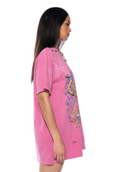 DEF LEPPARD MINERAL WASHED DRESS