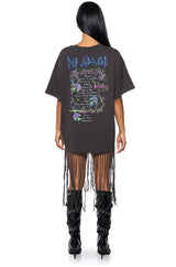 DEF LEPPARD OVERSIZED SHIRT DRESS