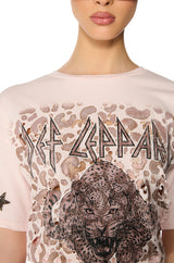 DEF LEPPARD OVERSIZED SHIRT DRESS