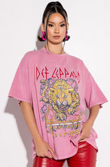 DEF LEPPARD T SHIRT DRESS