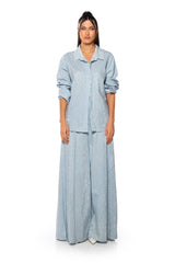 DENIMANIA RHINESTONE BUTTON DOWN