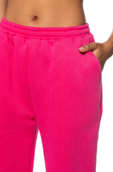 DEXTRA FRENCH TERRY JOGGER IN PINK