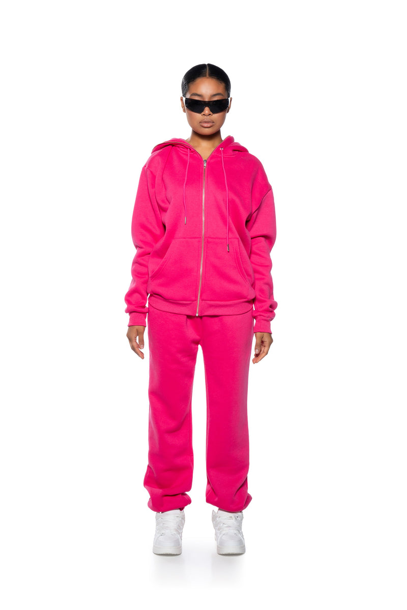 DEXTRA FRENCH TERRY JOGGER IN PINK