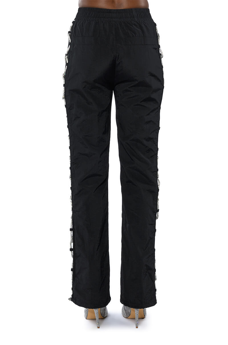 DIAMOND LACE UP TRACK PANT