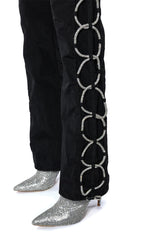 DIAMOND LACE UP TRACK PANT