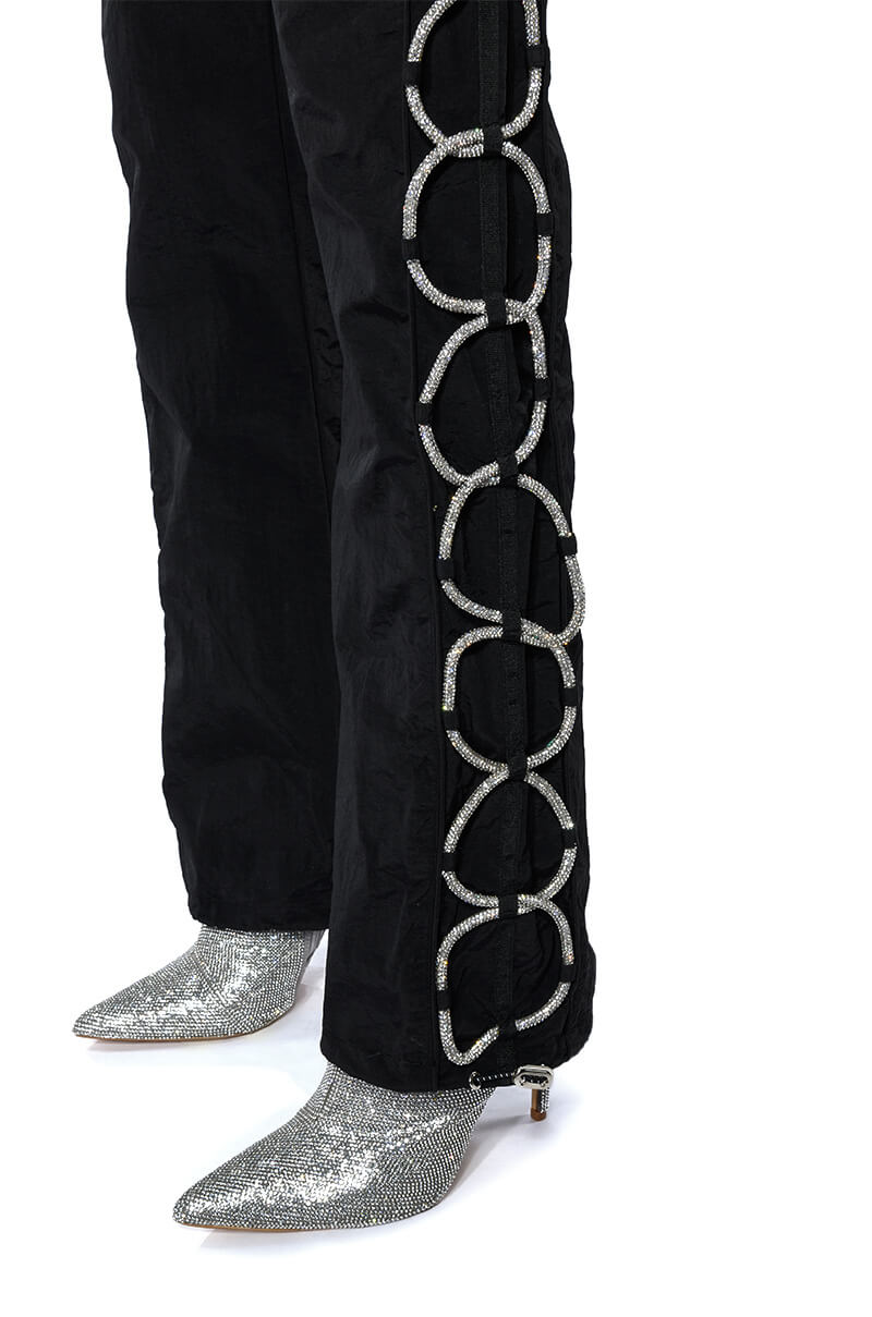 DIAMOND LACE UP TRACK PANT