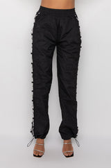 DIAMOND LACE UP TRACK PANT