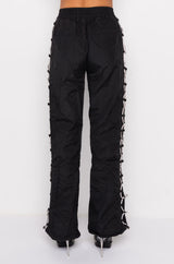 DIAMOND LACE UP TRACK PANT