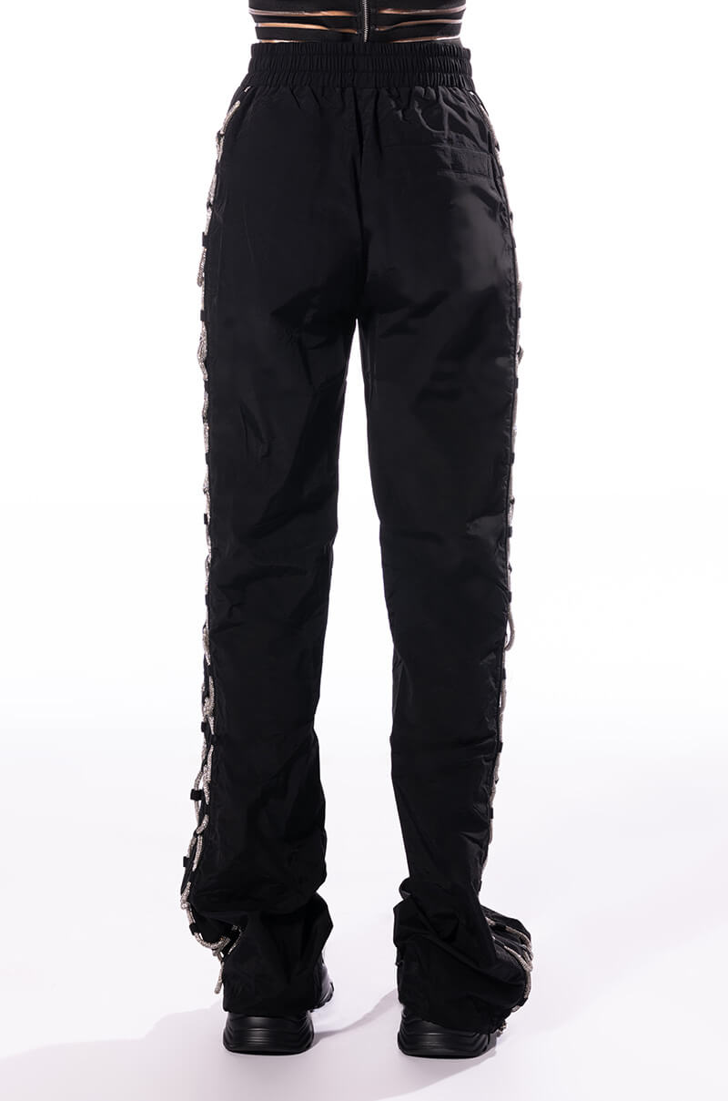 DIAMOND LACE UP TRACK PANT