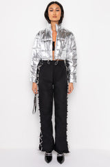 DIAMOND LACE UP TRACK PANT