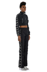 DIAMOND LACE UP TRACK PANT