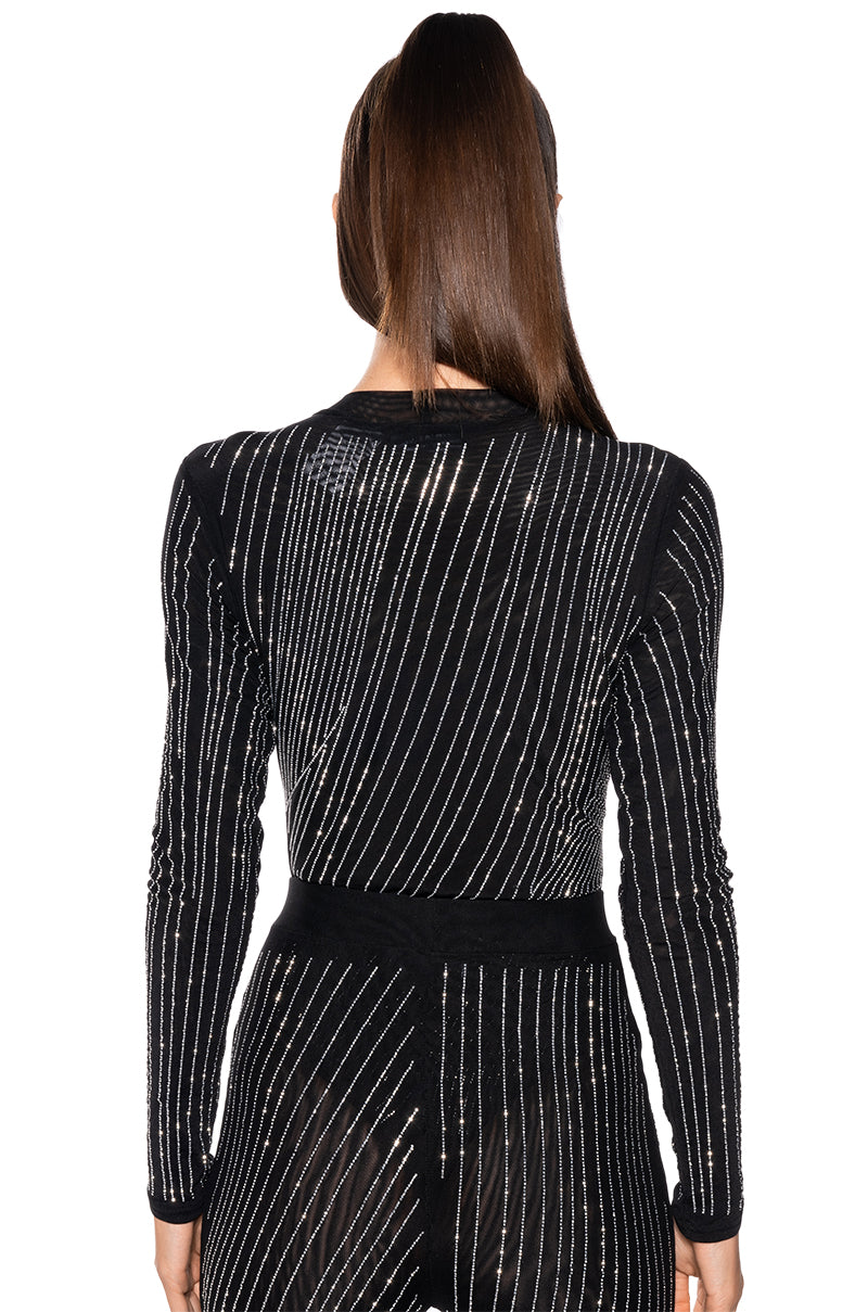 DIAMOND MESH BODYSUIT
