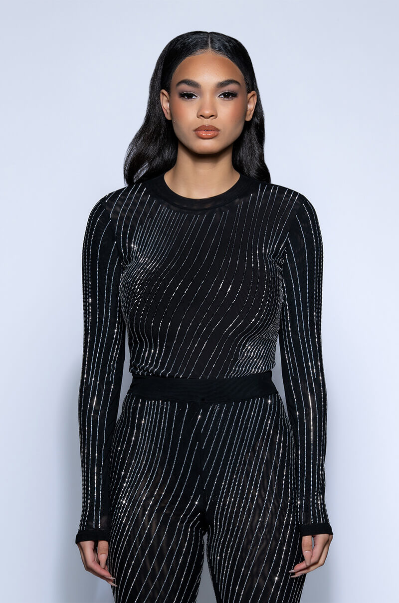 DIAMOND MESH BODYSUIT