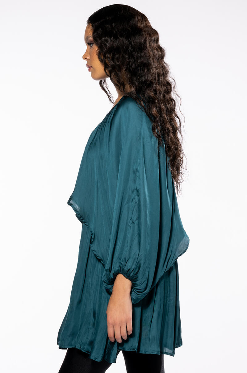 DIANA LONG SLEEVE MINI FLARE DRESS