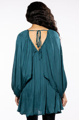 DIANA LONG SLEEVE MINI FLARE DRESS