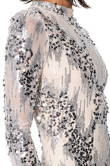 DIANA SEQUIN EMBELLISHED MINI DRESS